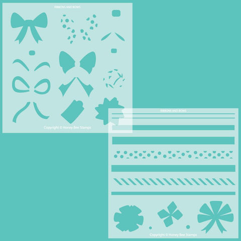 Ribbons and Bows - Set of 2 Stencils