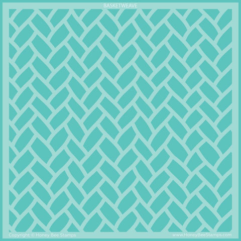 Basketweave Background Stencil