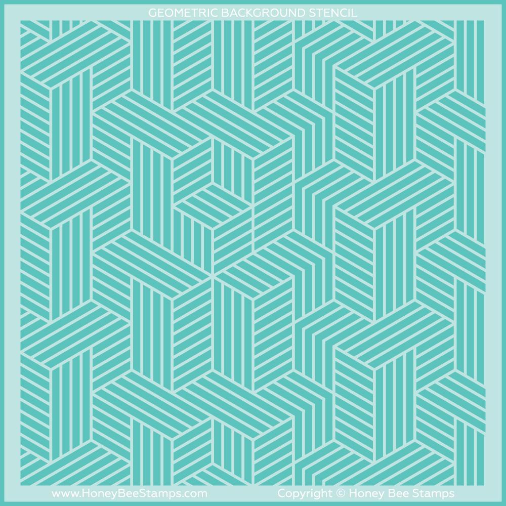 Fond de lignes géométriques | Pochoir 6x6