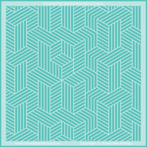 Fond de lignes géométriques | Pochoir 6x6