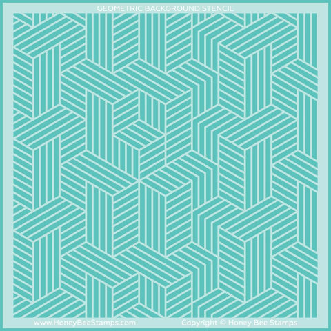 Geometric Lines Background | 6x6 Stencil