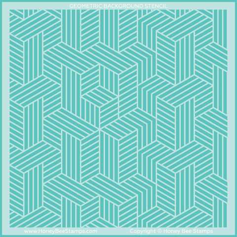 Geometric Lines Background | 6x6 Stencil