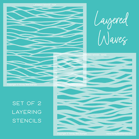 Layered Waves |Layering Stencils (Set of 2)