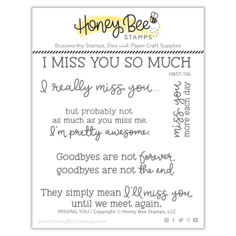 Missing You Stamp Set