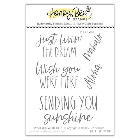 Wish You Were Here 3x4 Stamp Set