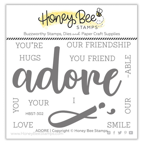 Adore Buzzword 3x4 Stamp Set