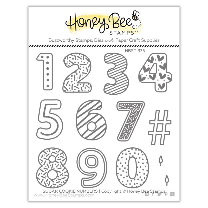 Sugar Cookie Numbers| 4x4 Stamp Set