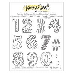Sugar Cookie Numbers| 4x4 Stamp Set