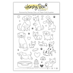 Queues de chien de chiot | Ensemble de tampons 6x8 