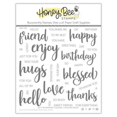 Bitty Buzzwords | 6x6 Stamp Set
