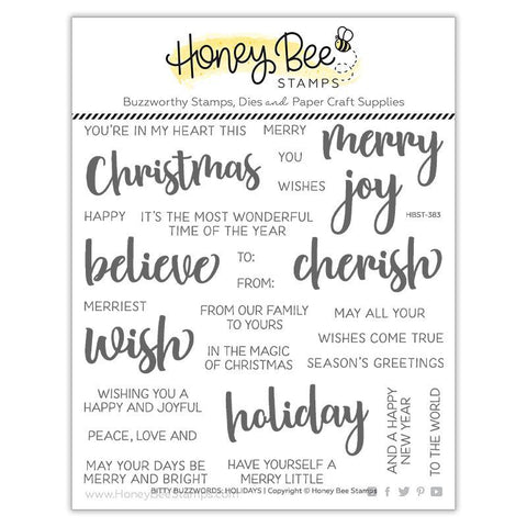 Bitty Buzzwords: Holidays | 6x6 Stamp Set