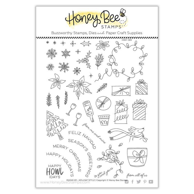 Riding By… Holiday Style | 6x8 Stamp Set - RETIRING