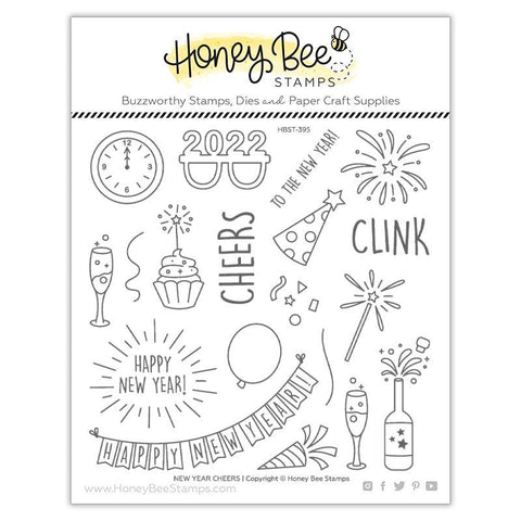 New Year Cheers | 6x6 Stamp Set - RETIRING