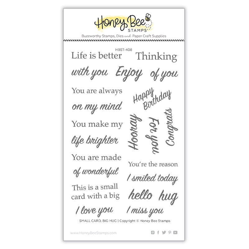 Small Card, Big Hug | 4x6 Stamp Set - RETIRING