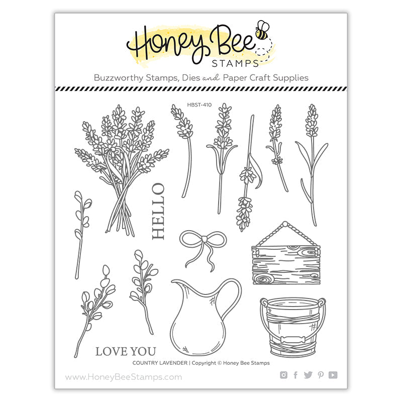 Country Lavender | 6x6 Stamp Set