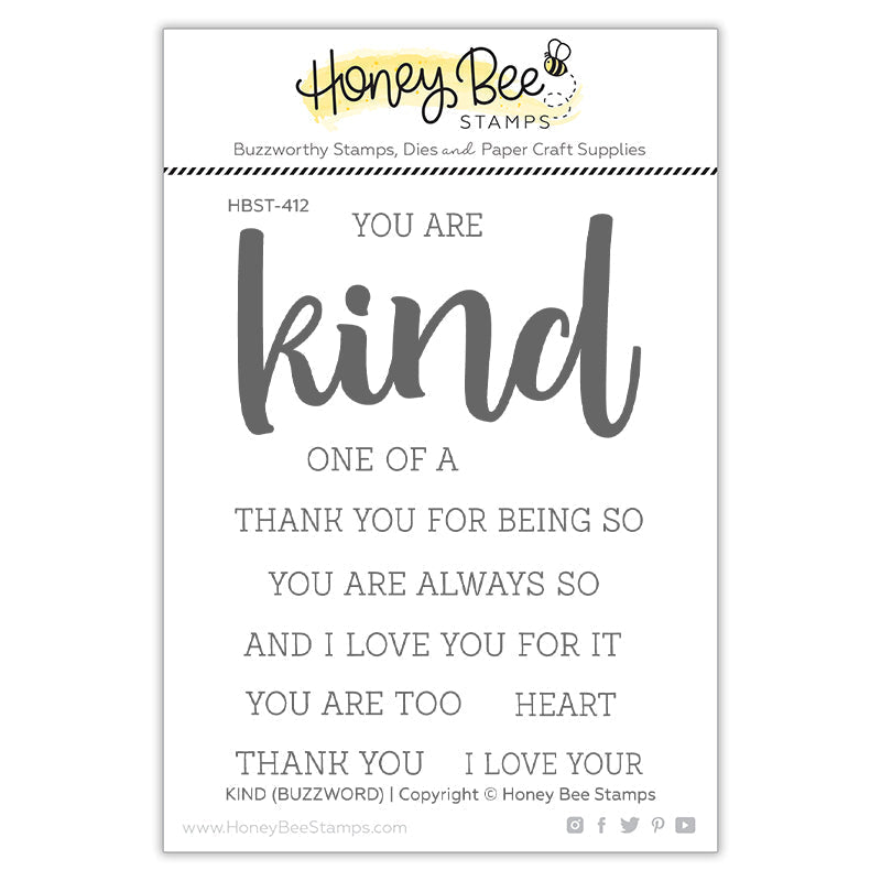 Kind Buzzword | 3x4 Stamp Set - RETIRING