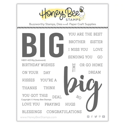 Big Buzzword| 5x5 Stamp Set - RETIRING