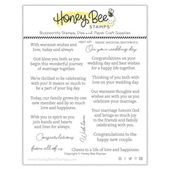 À l'intérieur : Sentiments de mariage | Jeu de tampons 6x6