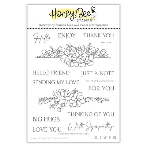 On The Line: Succulents | 5x6 Stamp Set - RETIRING