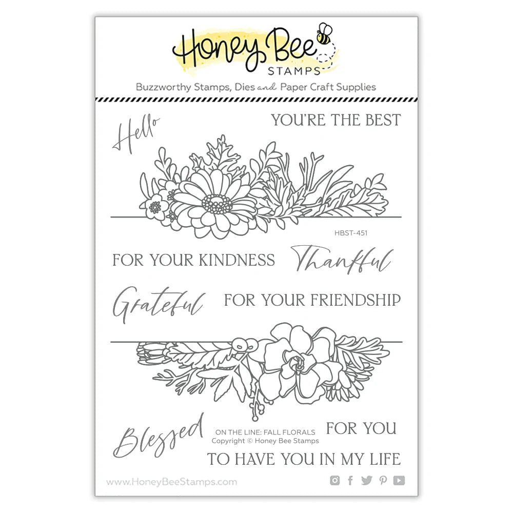 On The Line: Fall Florals | 5x6 Stamp Set