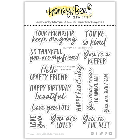 You're A Keeper - 5x6 Stamp Set