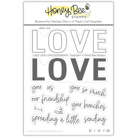 Love Love Love - 4x5 Stamp Set - RETIRING