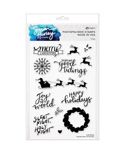 Handwritten Christmas-Simon Hurley Stamps