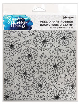 Darling Dahlias Background Stamp