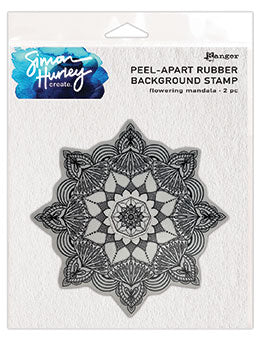 Flowering Mandala Background Stamp