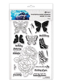 Ensemble de tampons transparents Butterfly Kisses
