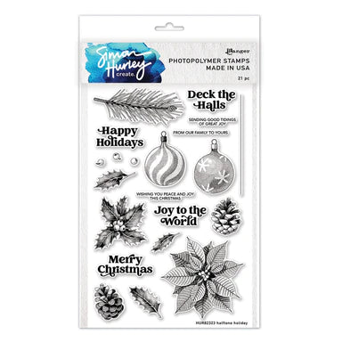 Halftone holiday Clear Stamp by Simon Hurley create.