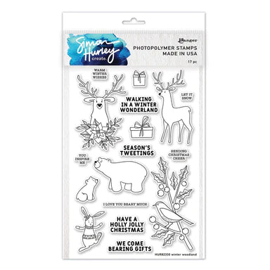 Ranger Clear Stamp Set forêt d’hiver par Simon Hurley créer.