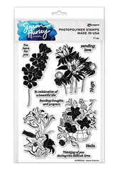 Inked Blooms Clear Stamp Set