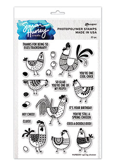 Spring Chicken Clear Stamp Set