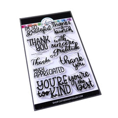 Handwritten Thank You Sentiments Stamp Set