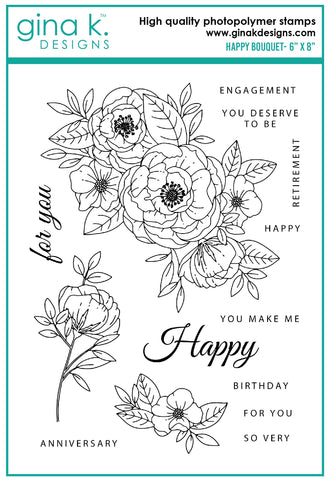 Happy Bouquet Stamp Set