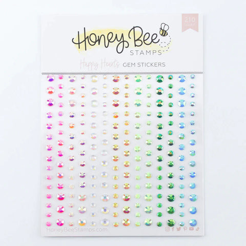 Happy Hearts Gem Stickers - 210 Count