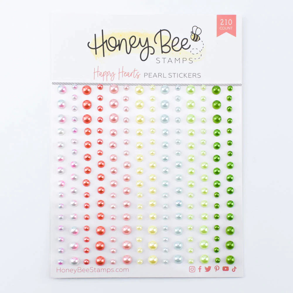 Happy Hearts Pearls- Pearl Stickers - 210 Count