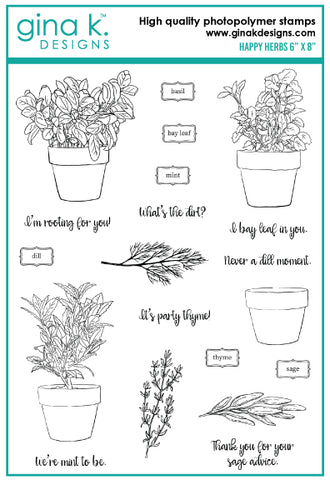 Happy Herbs Stamp Set