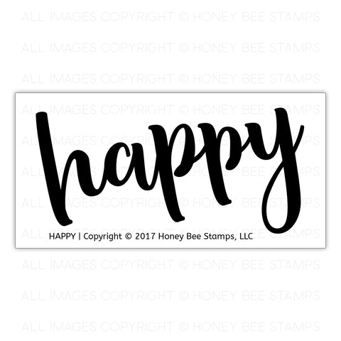 Happy Stamp Set  - RETIRING
