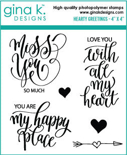 Hearty Greeting Mini Stamp Set - RETIRING