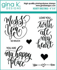 Hearty Greeting Mini Stamp Set - RETIRING