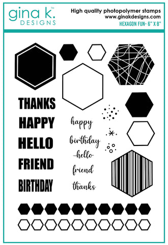 Hexagon Fun Stamp Set