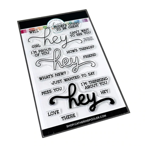 Hey, Hey, Hey Sentiments Stamp Set