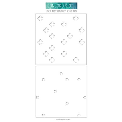 Joyful Tiles Turnabout Stencil Pack