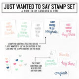 Just Wanted to Say Stamp Set
