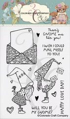 Kris Lauren - Love Day Gnomes 4 x 6 Clear Stamps*