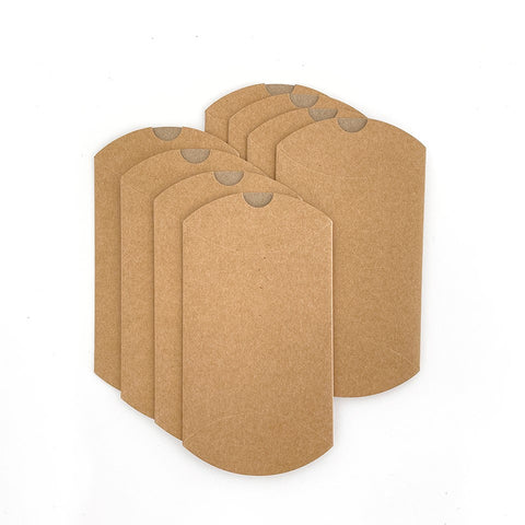 Kraft Pillow Boxes (8 per pack)