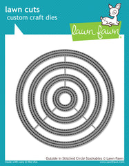 Outside In Stitched Circle Stackable Dies