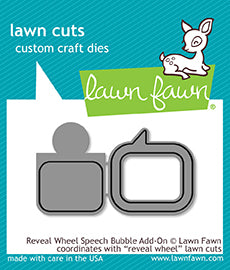 Reveal Wheel Speech Bubble Add-on Lawn Cuts